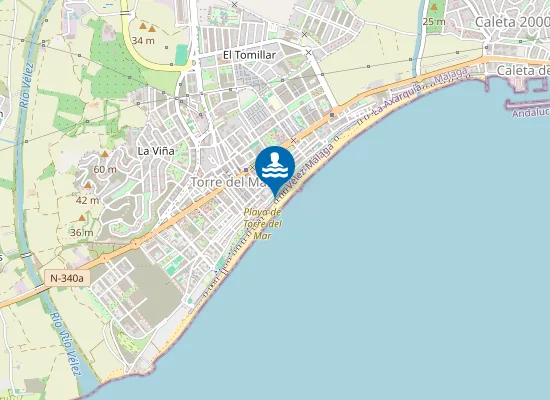 Map of PLAYA TORRE DEL MAR PM1