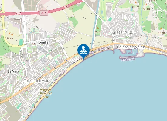 Map of PLAYA TORRE DEL MAR PM2