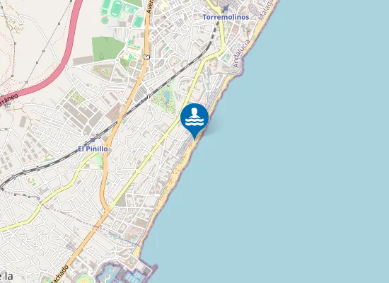 Map of PLAYA LA CARIHUELA PM1