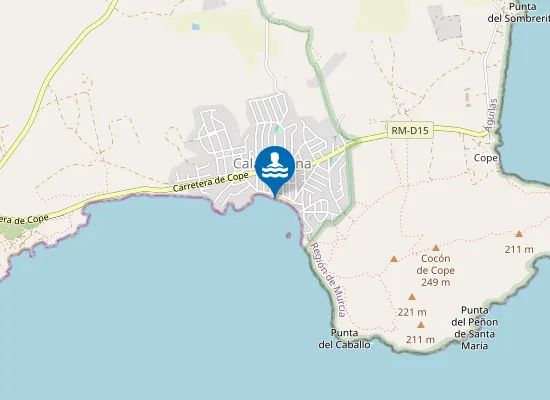 Map of PLAYA CALABARDINA PM1