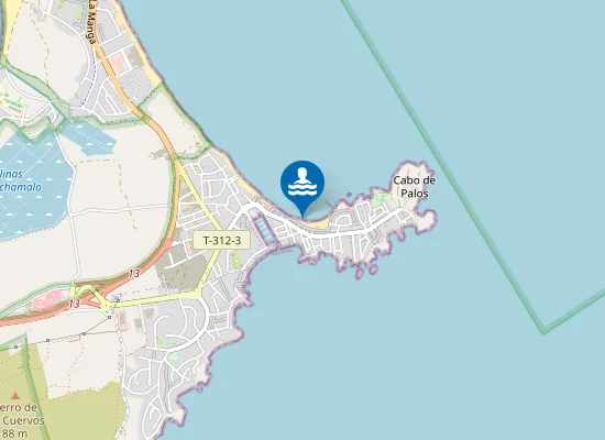 Map of PLAYA LEVANTE-CABO PALOS PM1
