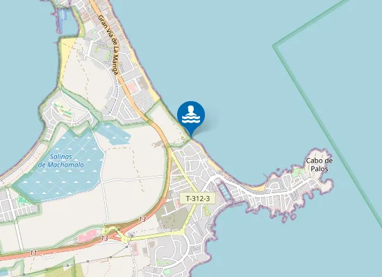 Map of PLAYA LAS AMOLADERAS PM1