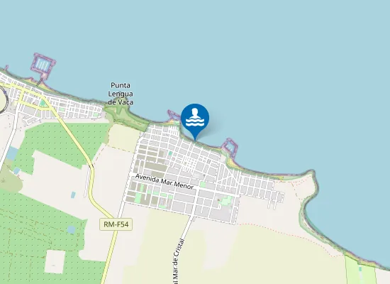 Map of PLAYA DE LEVANTE-ISLAS MENORES PM1