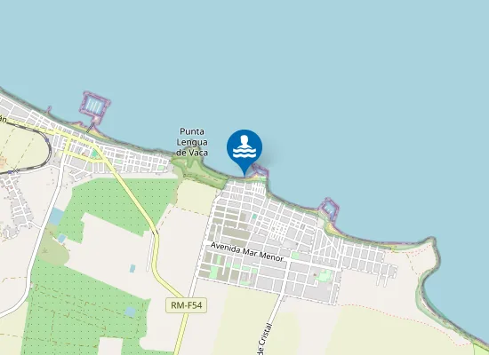 Map of PLAYA DE PONIENTE-ISLAS MENORES PM1