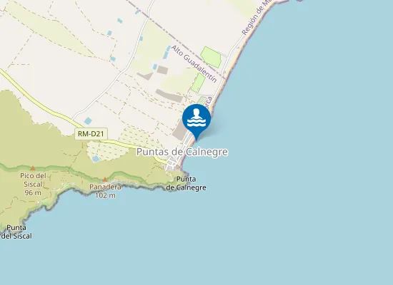 Map of PLAYA PUNTA DE CALNEGRE PM1