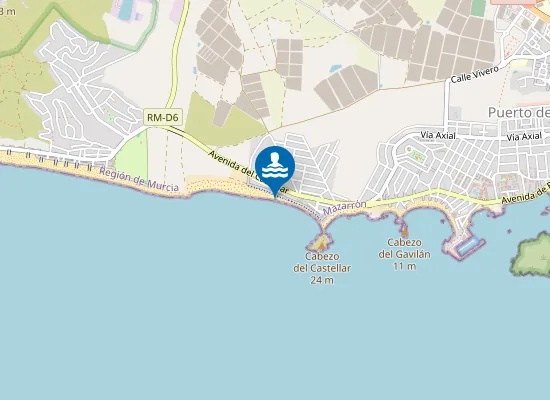 Map of PLAYA GRANDE-CASTELLAR PM1