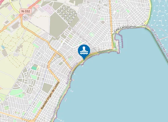 Map of PLAYA EL CASTILLICO PM1