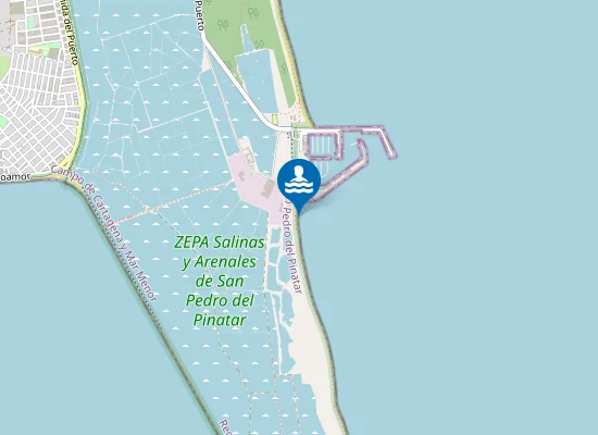 Map of PLAYA LA LLANA-LAS SALINAS PM1