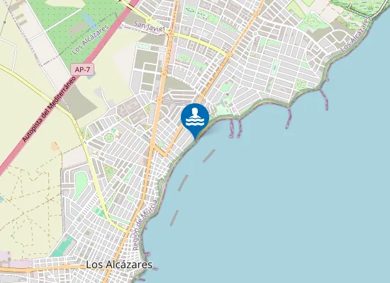 Map of PLAYA LAS PALMERAS PM1