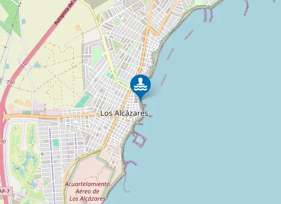 Map of PLAYA PASEO DE MANZANARES PM1