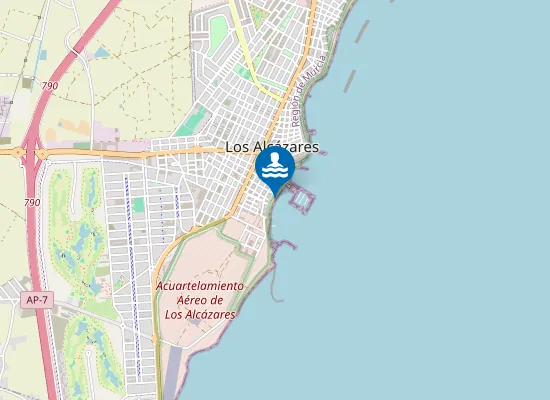 Map of PLAYA PASEO DE LA CONCHA PM1