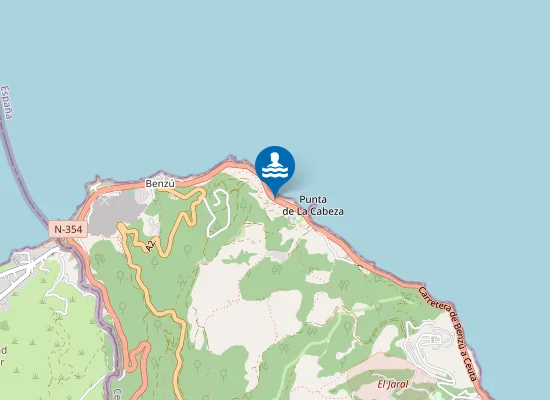 Map of PLAYA CALAMOCARRO PM2