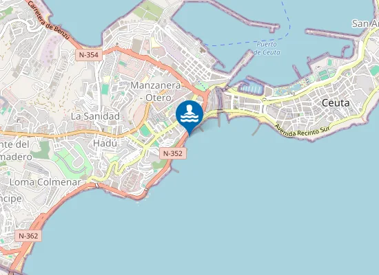 Map of PLAYA CHORRILLO PM2