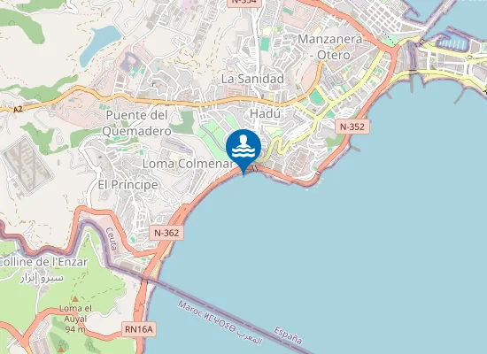 Map of PLAYA LA ALMADRABA PM1