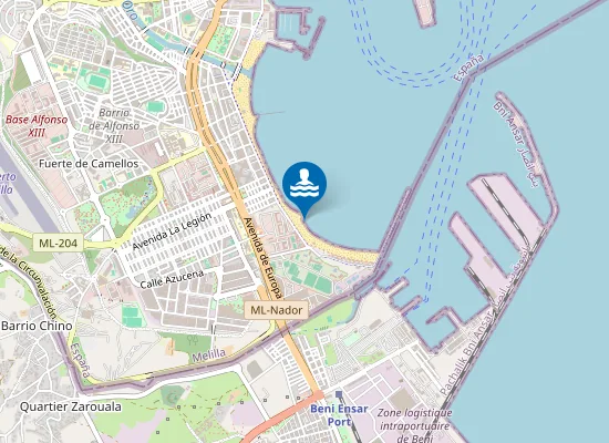 Map of PLAYA DE LA H?PICA PM1