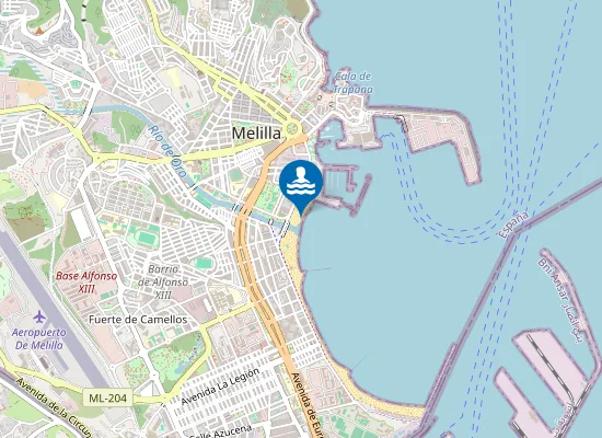 Map of PLAYA DE SAN LORENZO PM1