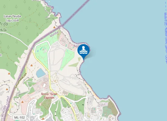 Map of PLAYA DE AGUADUL PM1