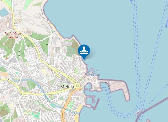 Map of PLAYA DE LA ALCAZABA PM1