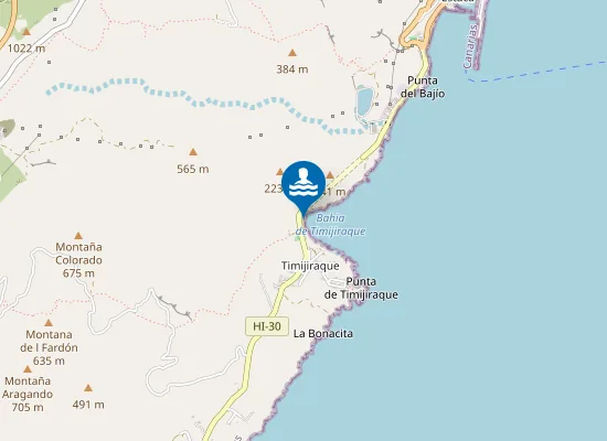 Map of PLAYA TIMIJIRAQUE PM1