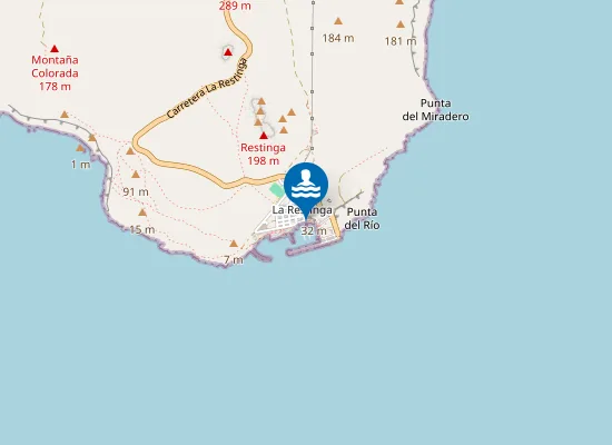 Map of PLAYA RESTINGA (LA) PM2