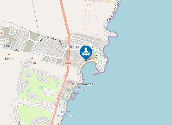 Map of PLAYA CALETA FUSTE (CASTILLO) PM1