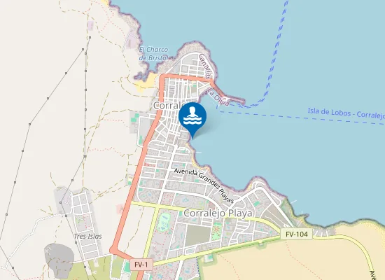 Map of PLAYA CLAVELLINA (NORTE LA GOLETA) PM1