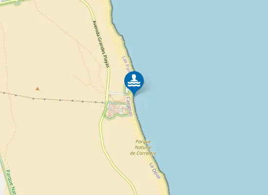 Map of PLAYA GRANDES PLAYAS (GRANDES PLAYAS) PM1