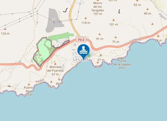 Map of PLAYA LAJITA (LA) PM1