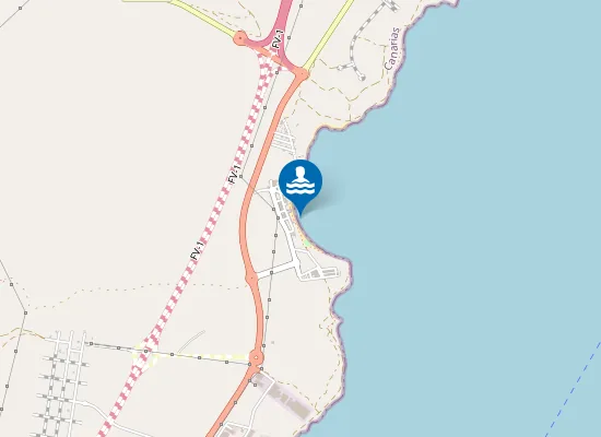 Map of PLAYA PUERTO LAJAS (LAS LAJAS) PM1