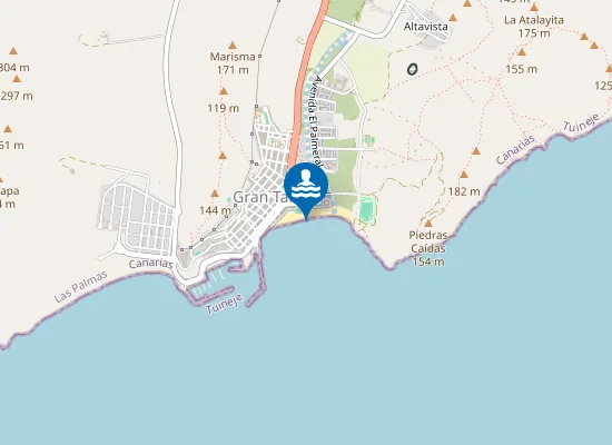 Map of PLAYA GRAN TARAJAL PM1