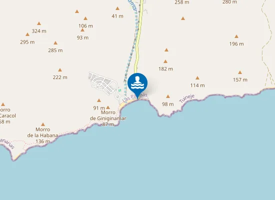 Map of PLAYA GINIGINAMAR PM1