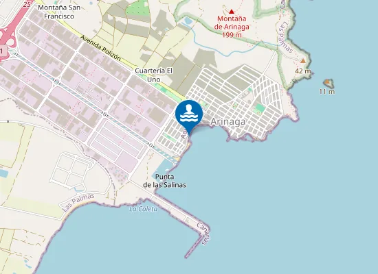 Map of PLAYA ARINAGA PM1