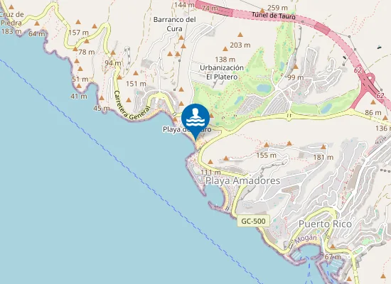 Map of PLAYA TAURO PM1