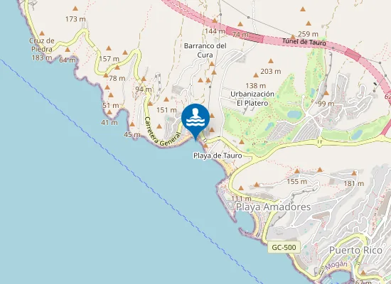 Map of PLAYA CURA (EL) PM1