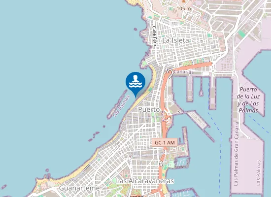 Map of PLAYA CANTERAS (LAS) PM3