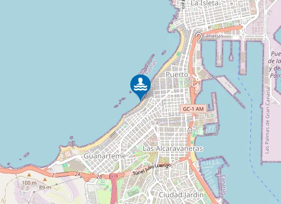 Map of PLAYA CANTERAS (LAS) PM5