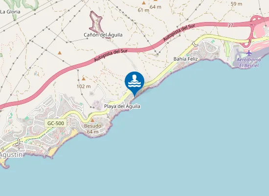 Map of PLAYA ?GUILA (EL) PM1