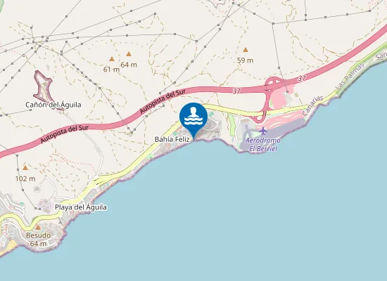 Map of PLAYA BAH?A F?LIZ (PARTE TARAJALILLO) PM1