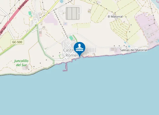 Map of PLAYA Y PISCINAS NATURALES CASTILLO DEL ROMERAL PM1