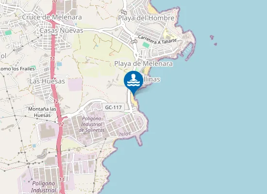 Map of PLAYA SALINETAS PM1