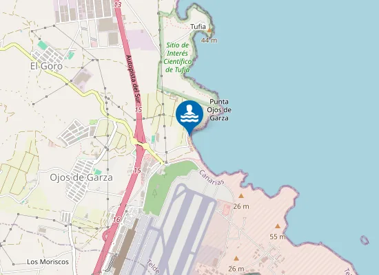 Map of PLAYA OJOS DE GARZA PM1