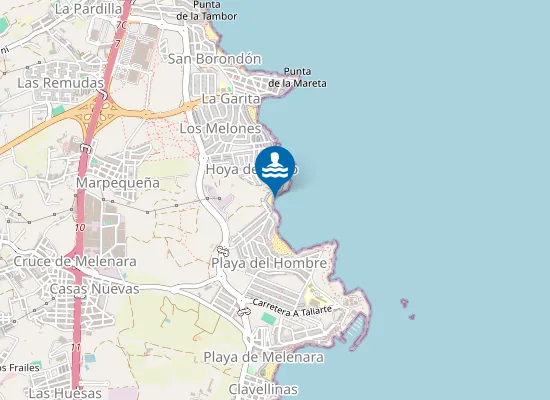 Map of PLAYA HOYA DEL POZO PM1