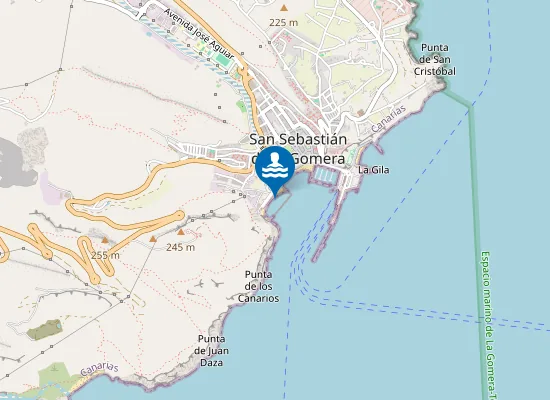 Map of PLAYA SAN SEBASTIAN DE LA GOMERA PM1