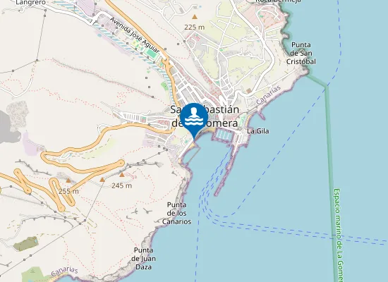 Map of PLAYA SAN SEBASTIAN DE LA GOMERA PM2