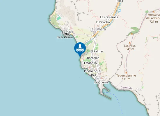 Map of PLAYA CALERA (LA) (VALLE GRAN REY O LA PUNTILLA) PM3