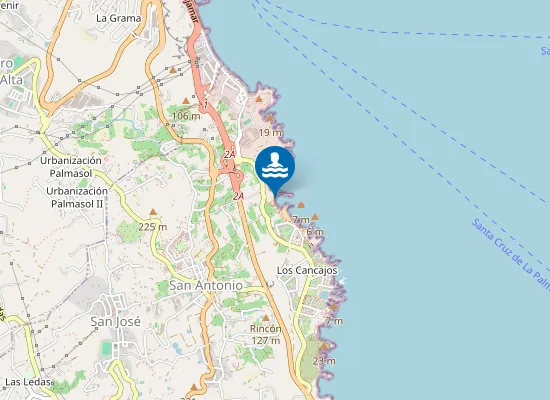 Map of PLAYA CANCAJOS (LOS) PM1
