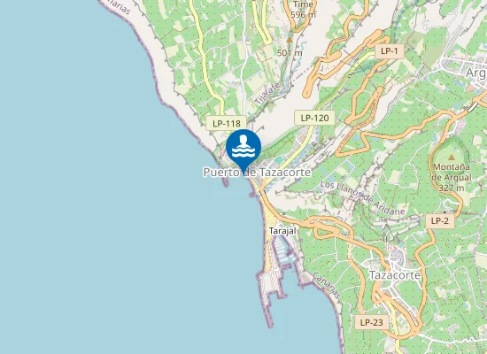 Map of PLAYA PUERTO DE TAZACORTE (EL) PM3