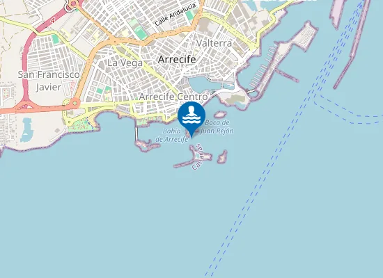 Map of PLAYA CASTILLO DE SAN GABRIEL (EL CASTILLO) PM1