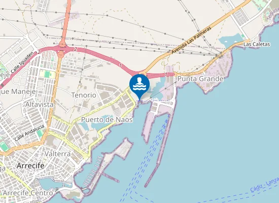 Map of PLAYA ARENA (LA) (CASTILLO SAN JOS?) PM1