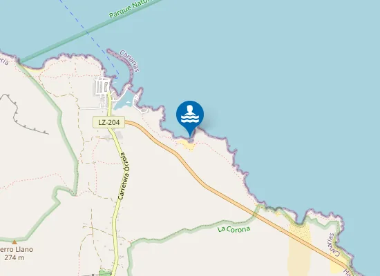 Map of PLAYA CALET?N BLANCO PM1